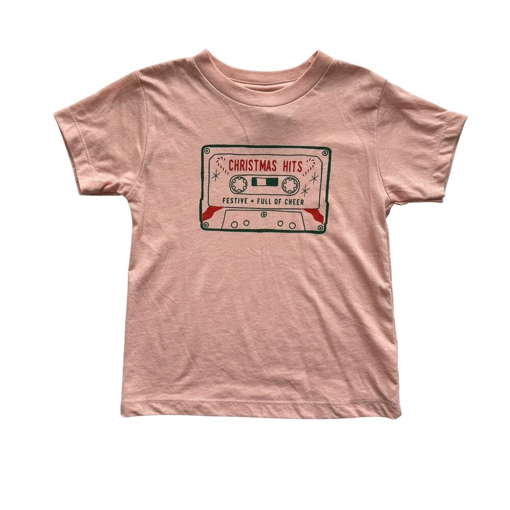 Wild Mae Design Co. Holiday Mixtape Tee Size 3T
